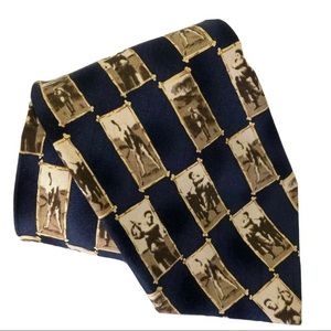 Tommy Bahama Silk Tie Blue Golf Swing 59 X 4.25 in